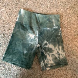 Tie dye biker shorts
